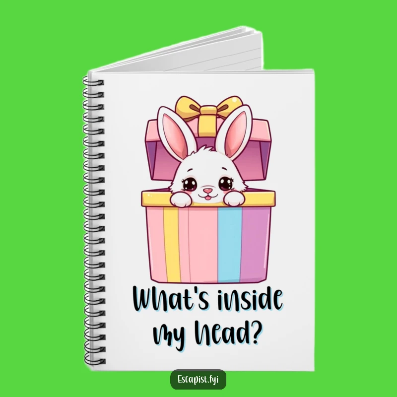 Funny Bunny Gift Box Notebook: Jot Down Ideas with Curious Wonder